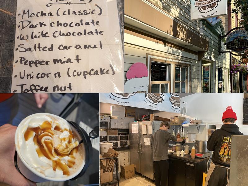 Mountain top Hot Chocolate shop