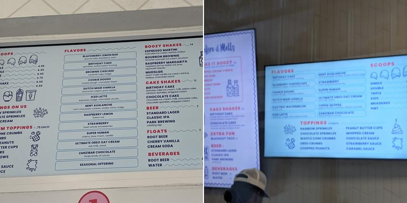 Before It Melts Menu