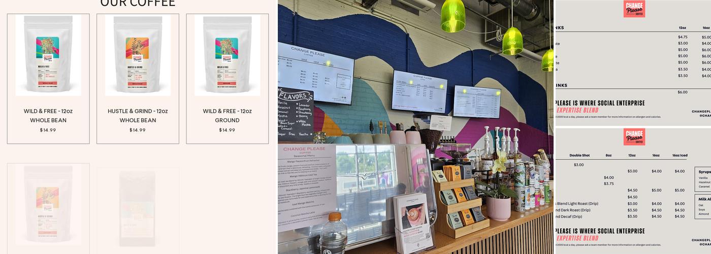 Change Please Coffee Menu