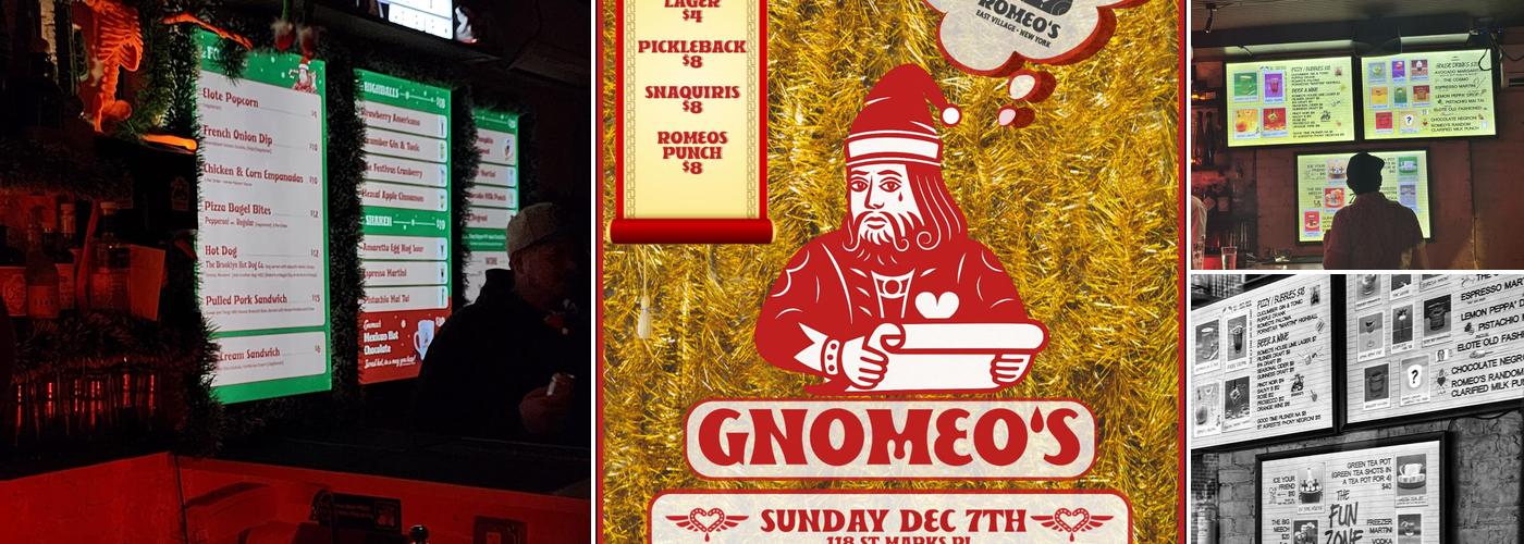 Romeos Menu