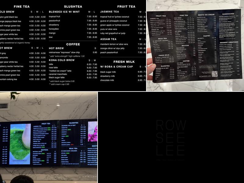 ROWSEELEE Cold Spring Menu