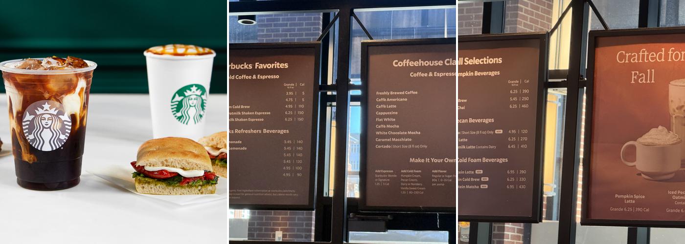 Starbucks Menu