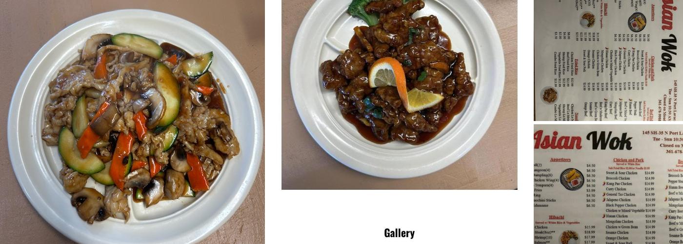 Asian Wok Menu