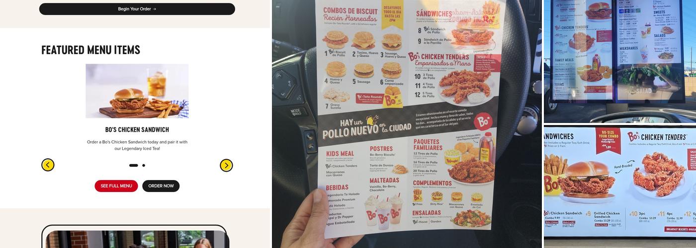 Bojangles Menu