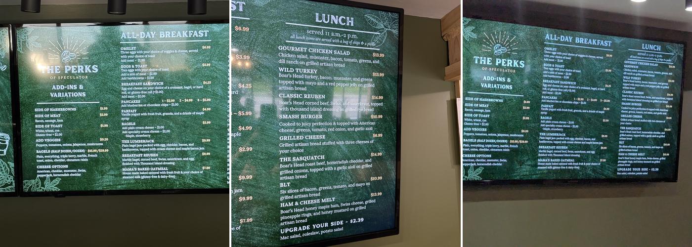 The PERKS of Speculator Menu