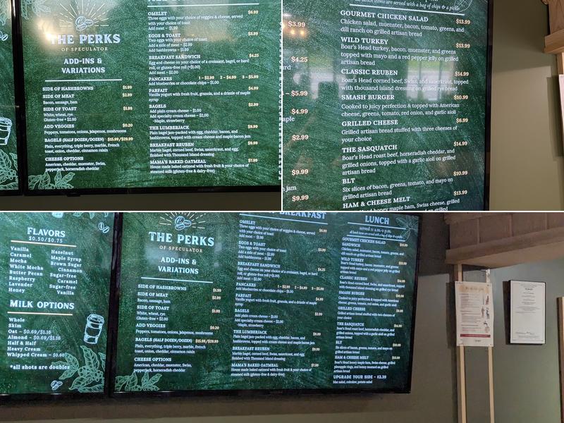 The PERKS of Speculator Menu