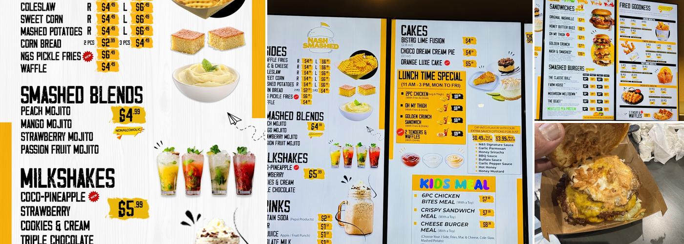 Nash & Smashed Manassas Park Menu