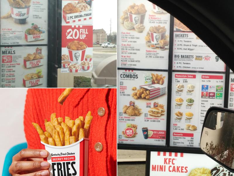 KFC Menu