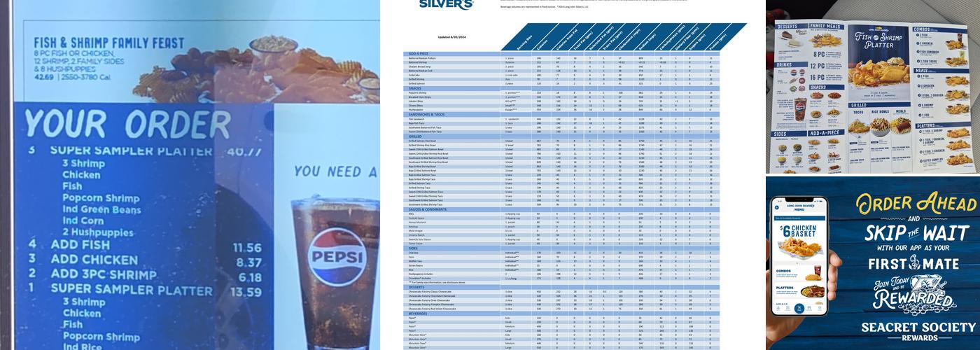 Long John Silver's Menu