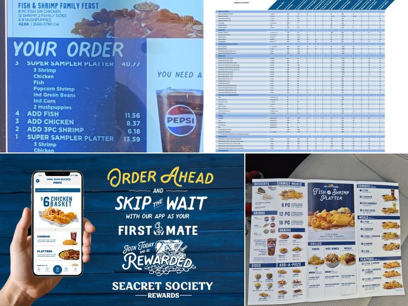 Long John Silver's Menu