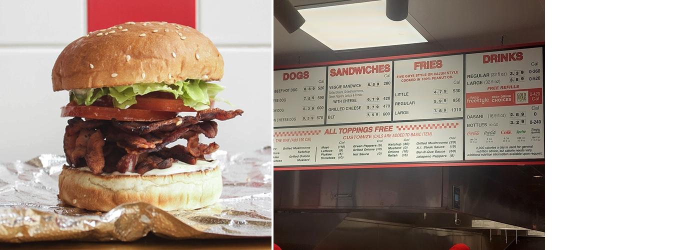 Five Guys Menu