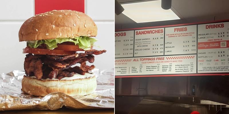 Five Guys Menu
