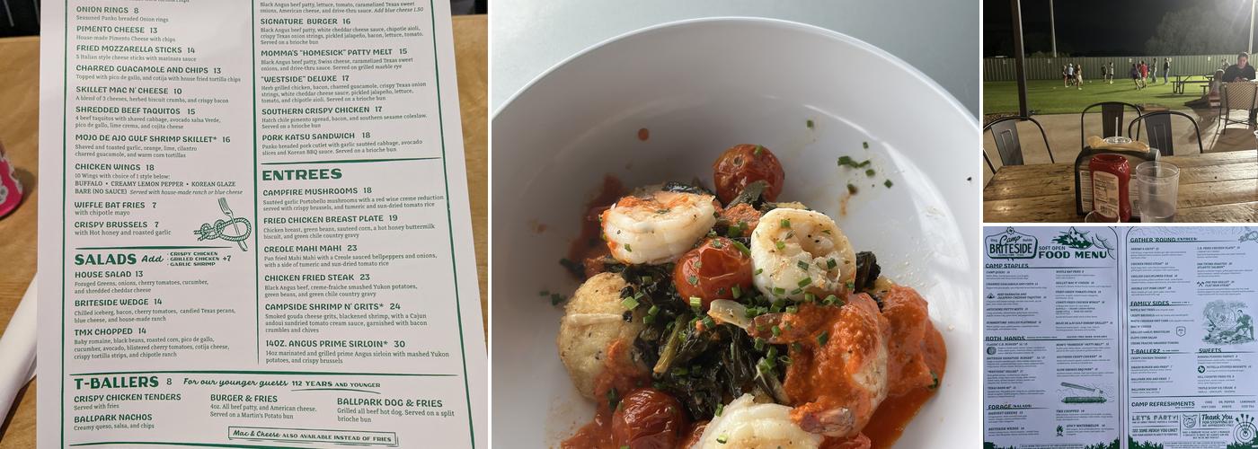 Camp Briteside Menu