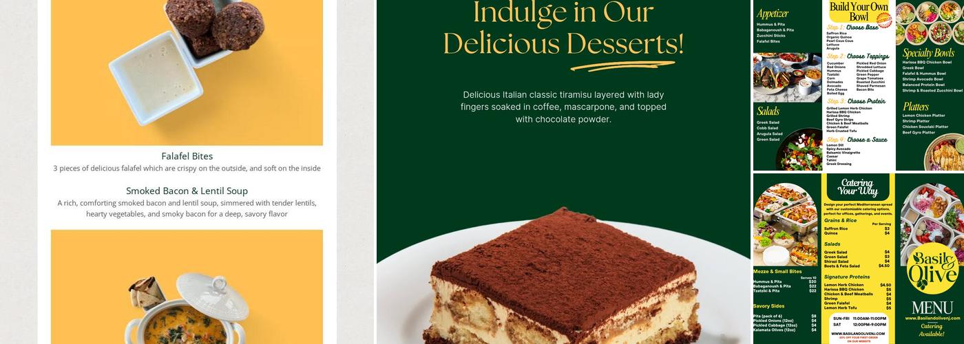 Basil & Olive Menu