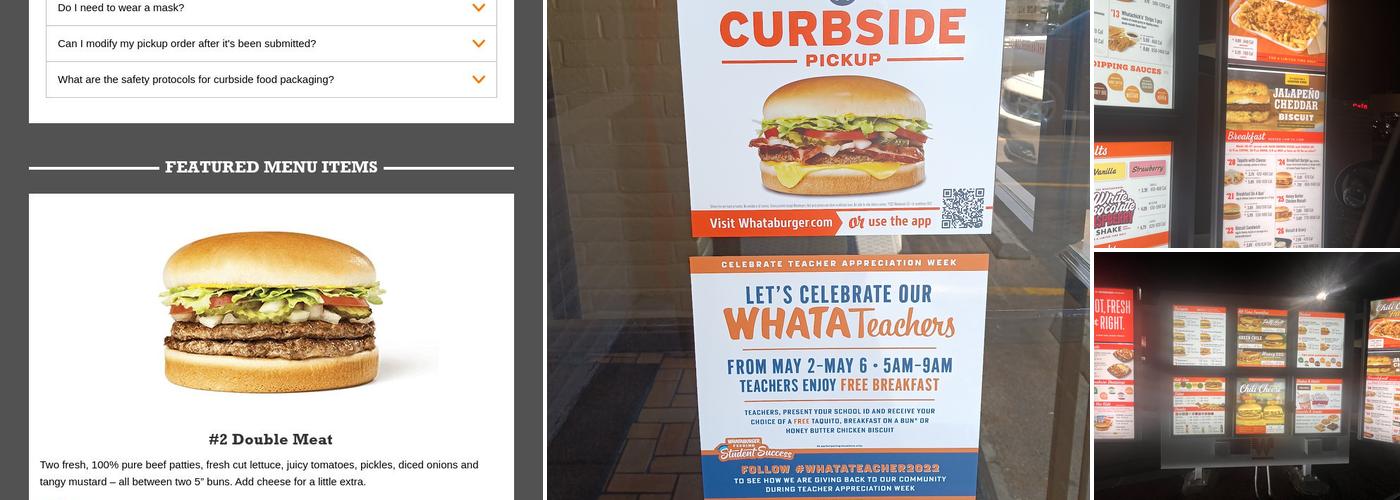 Whataburger Menu