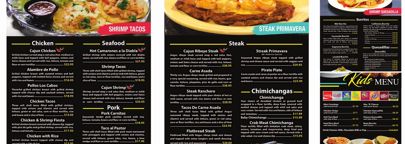 Ms Habanero's Menu