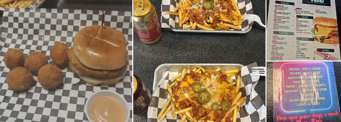 Ruby D’s Burger Joint Menu