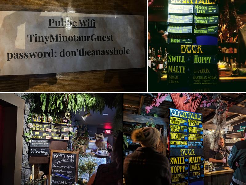 the tiny minotaur Menu