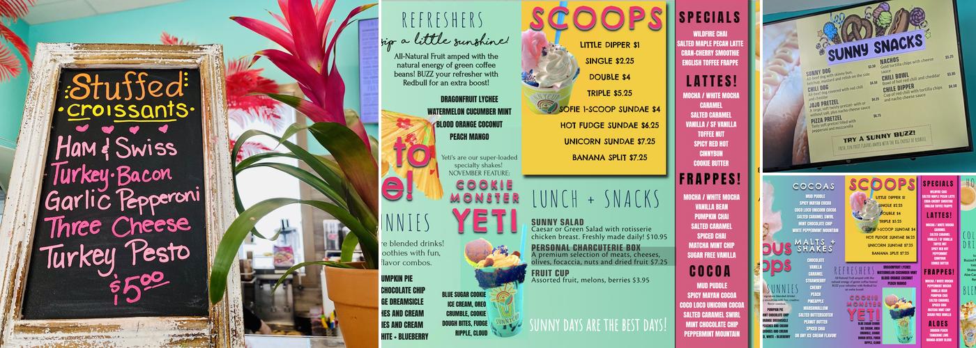 SunnyCup Menu