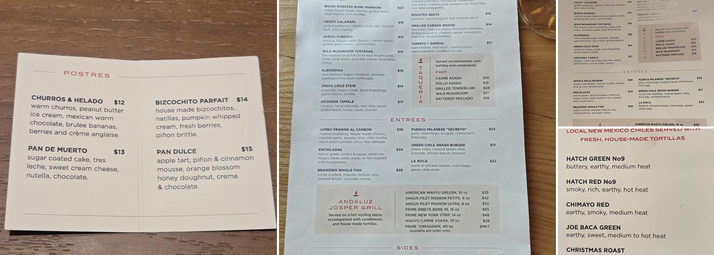 Char Menu