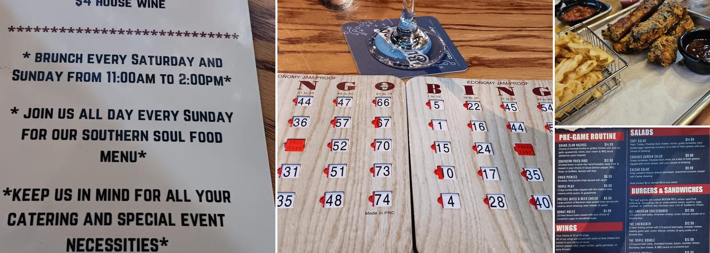 Coaches Corner Menu