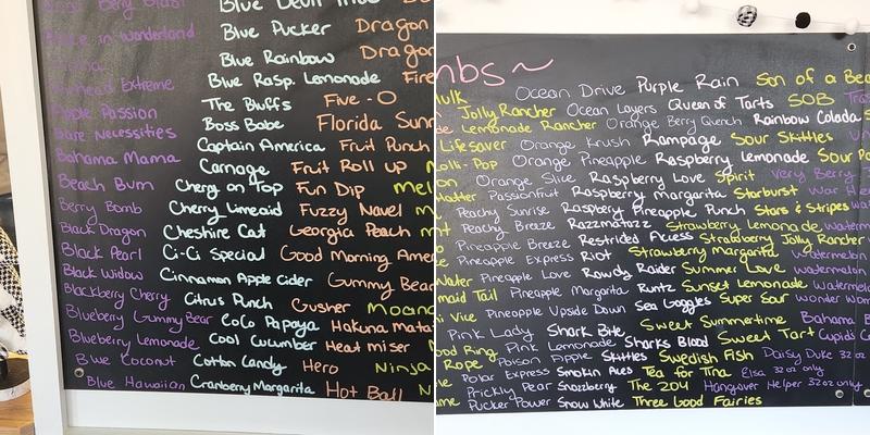 Hometown Energy & Nutrition Menu