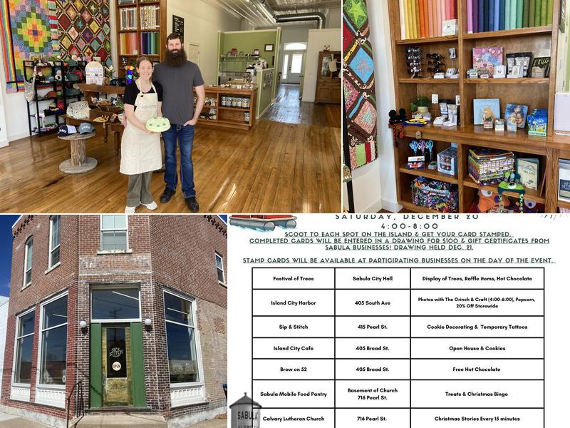 Sip & Stitch 415 Pearl St, Sabula