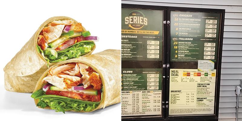 Subway Menu