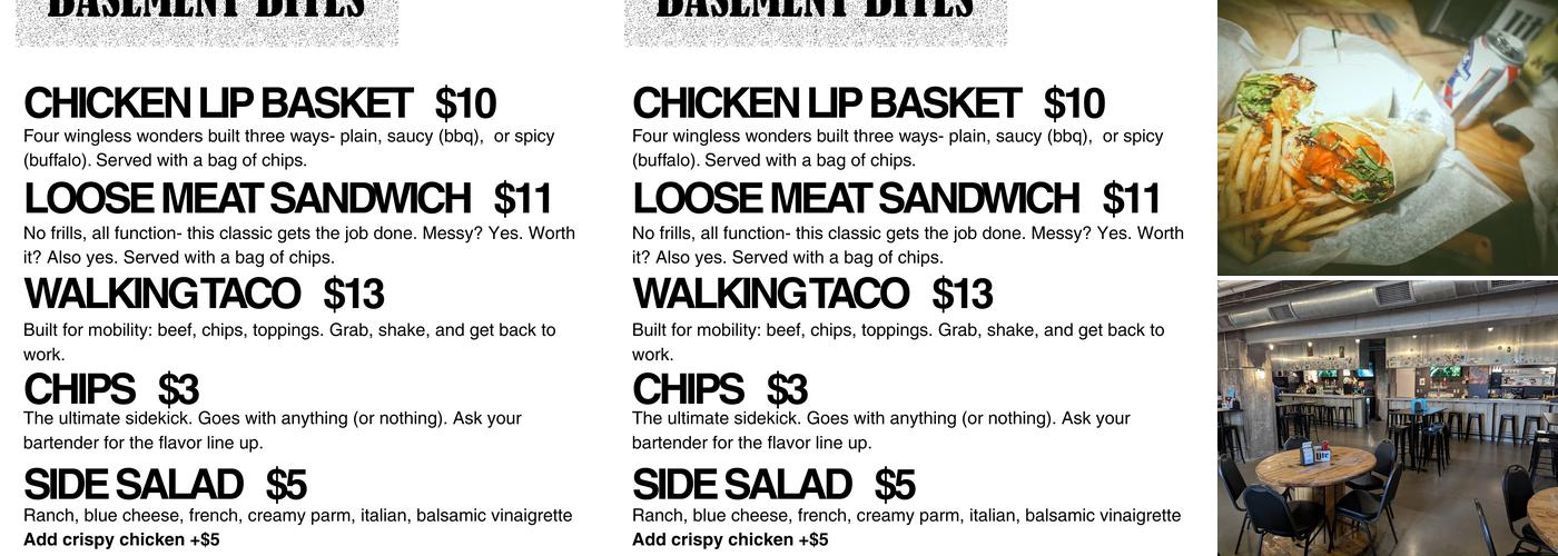 Work in Progress Bar Menu