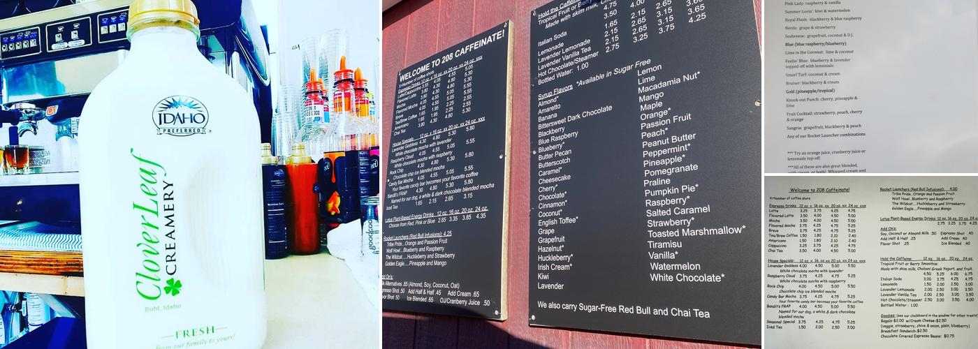 208 Caffeinate Menu