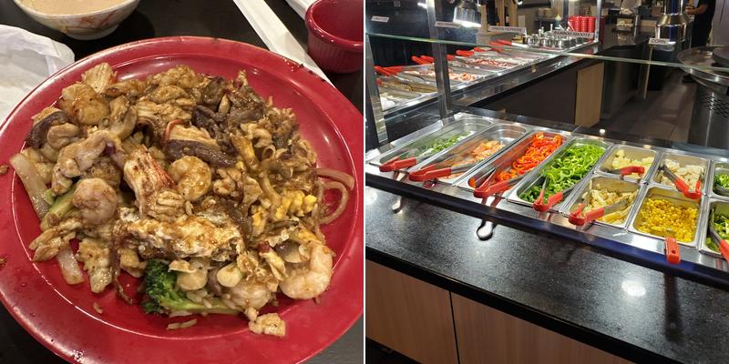 Great Khan Mongolian stir-fry and Sushi