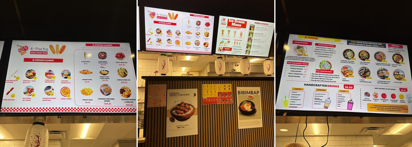 K-Pocha Holland Menu