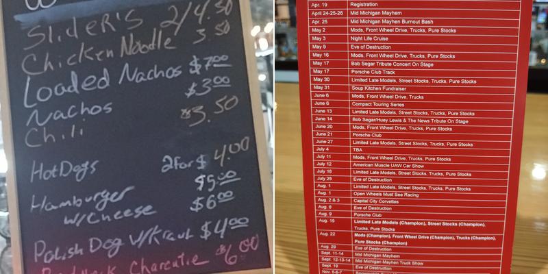 Gas Alley Bar & Grille Menu