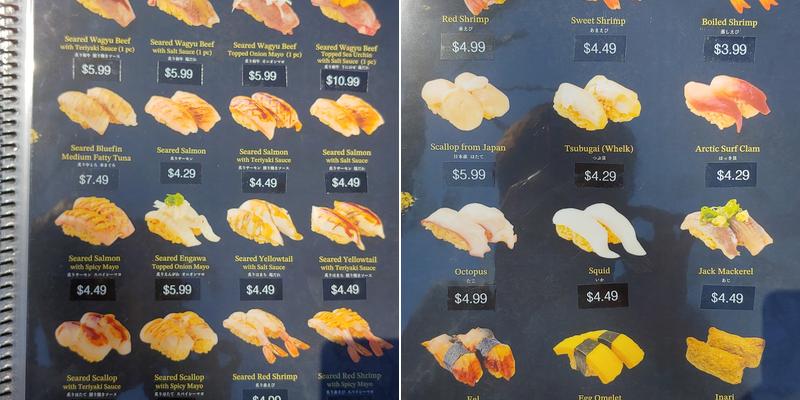 Waka Sakura Irvine Menu