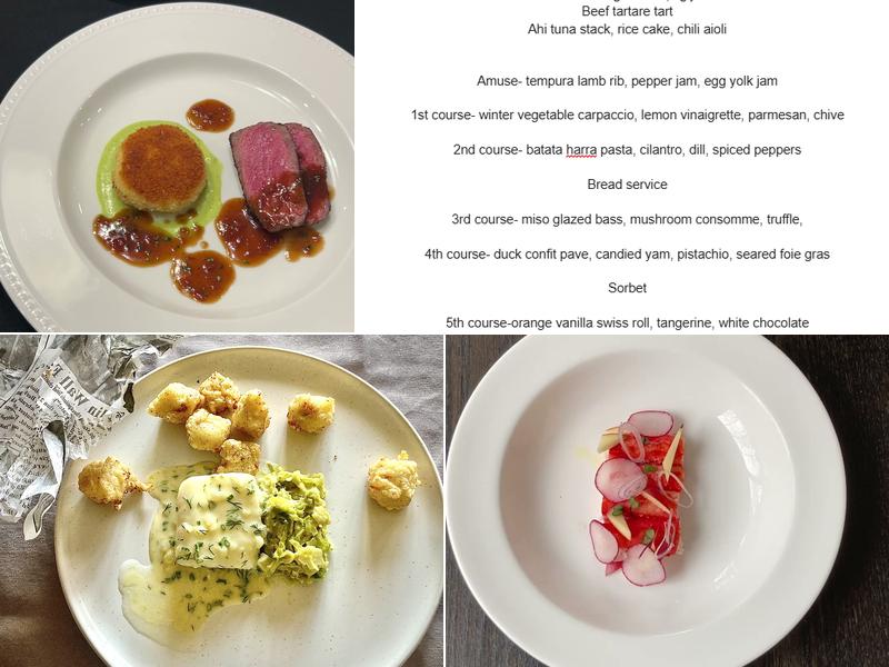 abode fine dining Menu