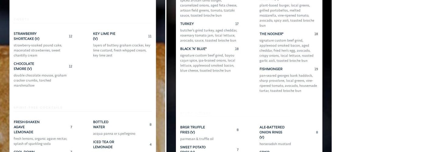 BRGR Menu