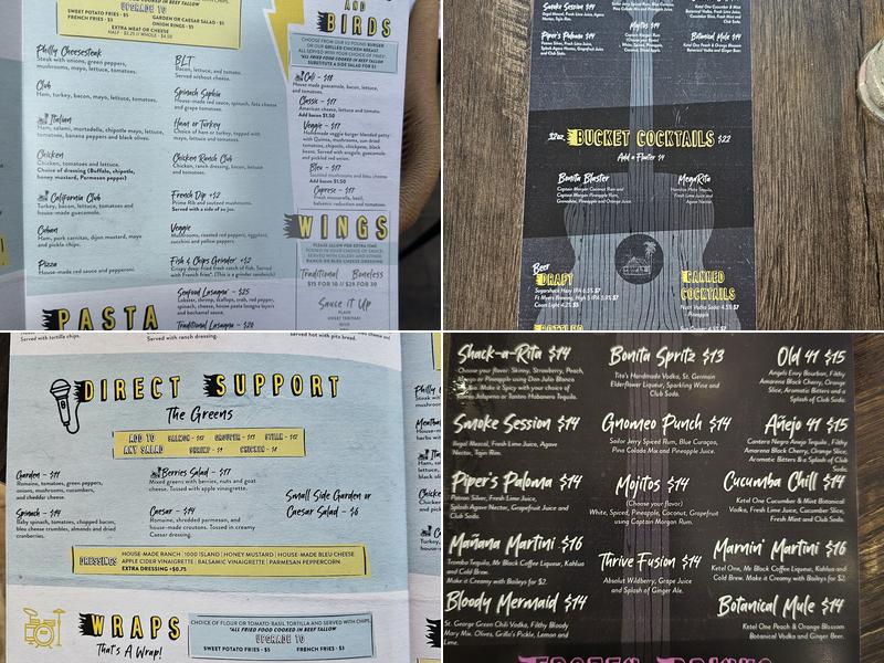Sugarshack Downtown Menu