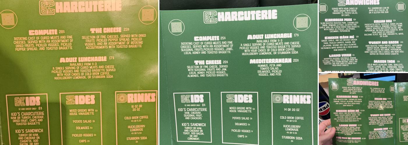 Don & Charly’s Menu