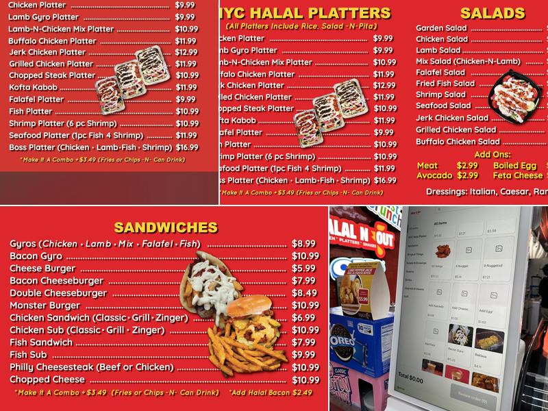 HALAL-N-OUT Menu