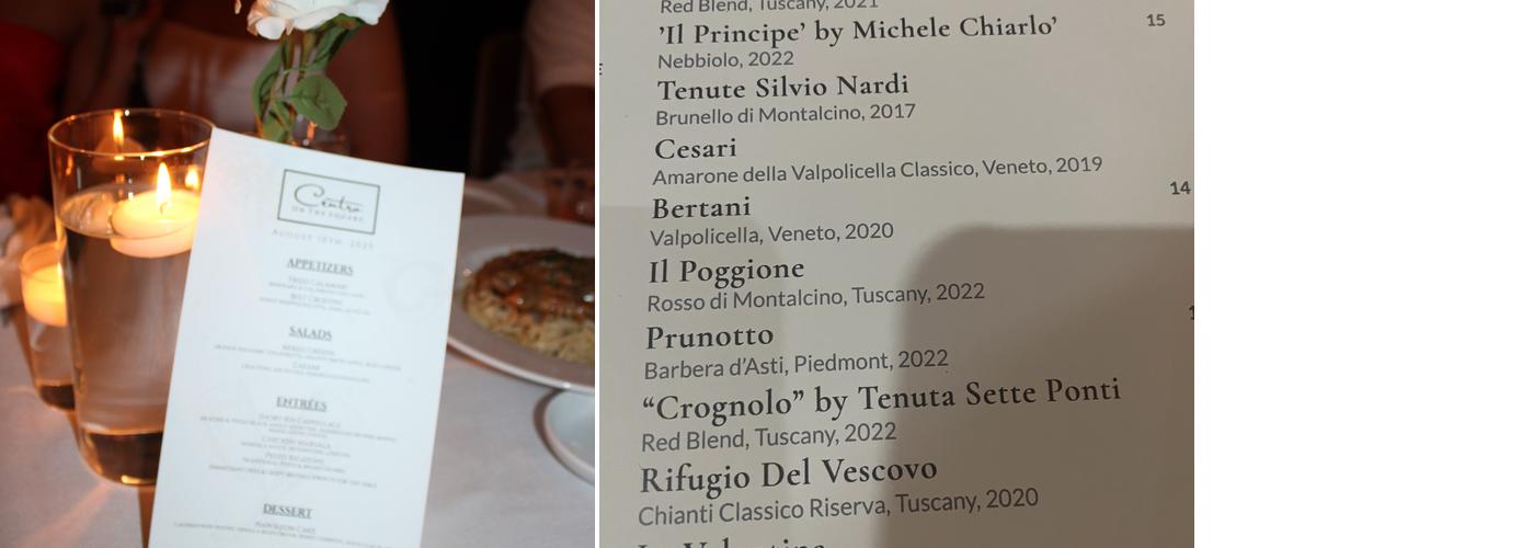 Centro On The Square Menu