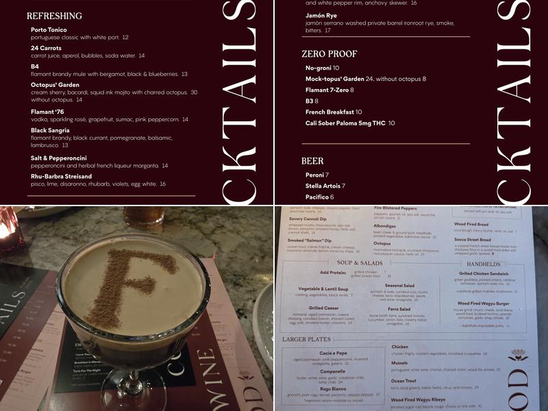 Flamant Menu