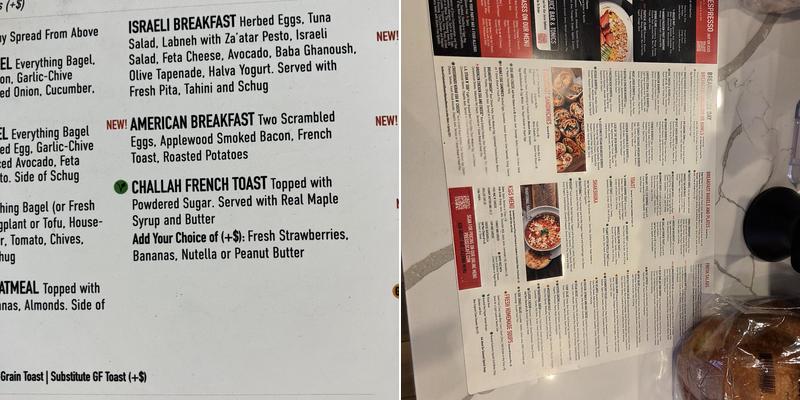 Pressed Cafe Menu