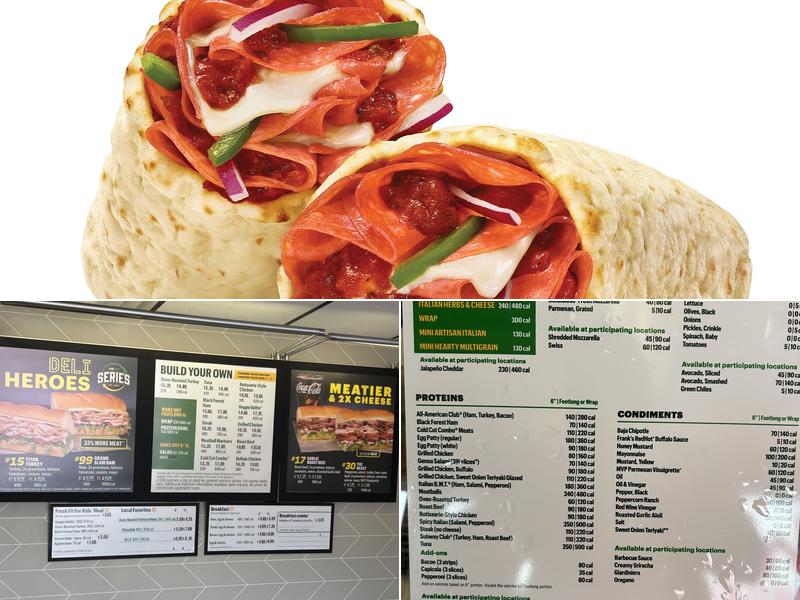 Subway Menu