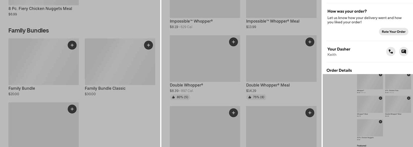 Burger King Menu