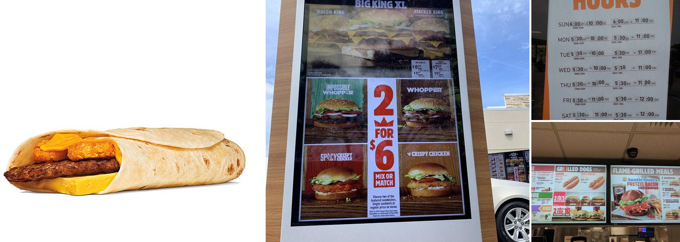 Burger King Menu
