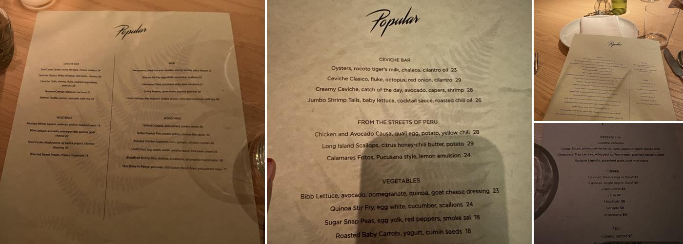 Popular Menu