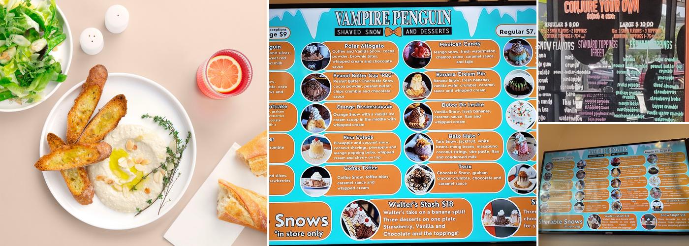 Vampire Penguin Menu