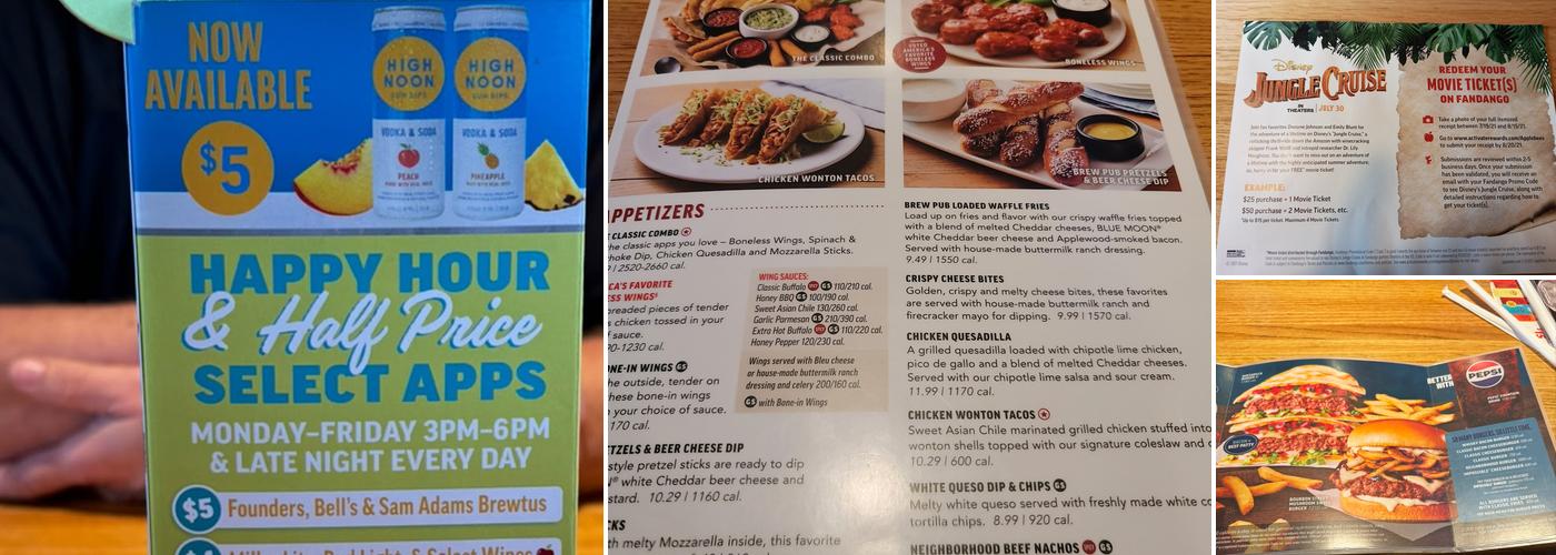 Applebee's Grill + Bar Menu