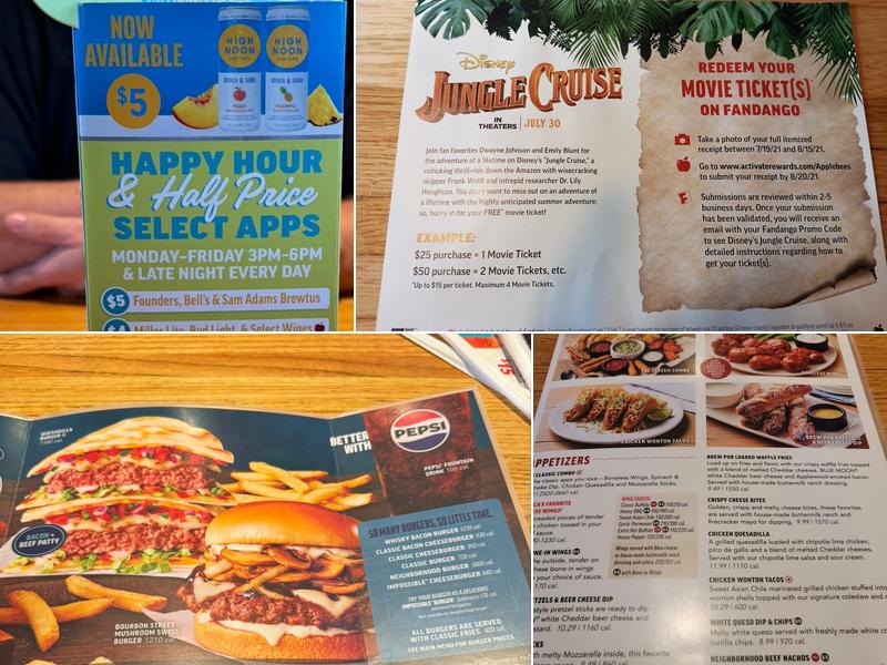 Applebee's Grill + Bar Menu