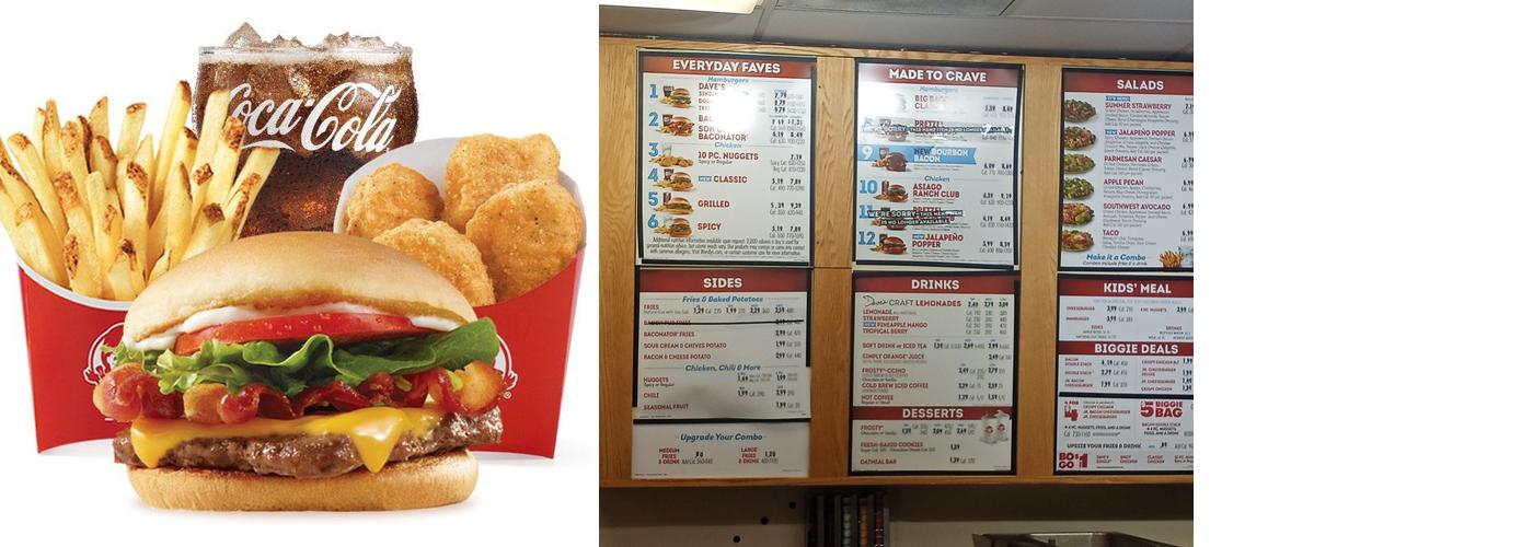 Wendy's Menu